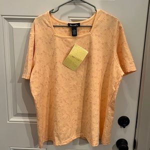 Peach Denim and Co shirt